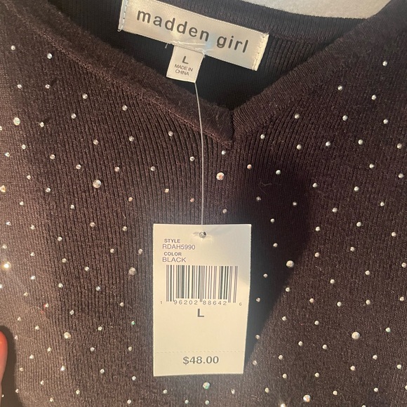 Madden Girl Blue Slip Midi Dress V-Neck Sleeveless - Picture 5 of 6